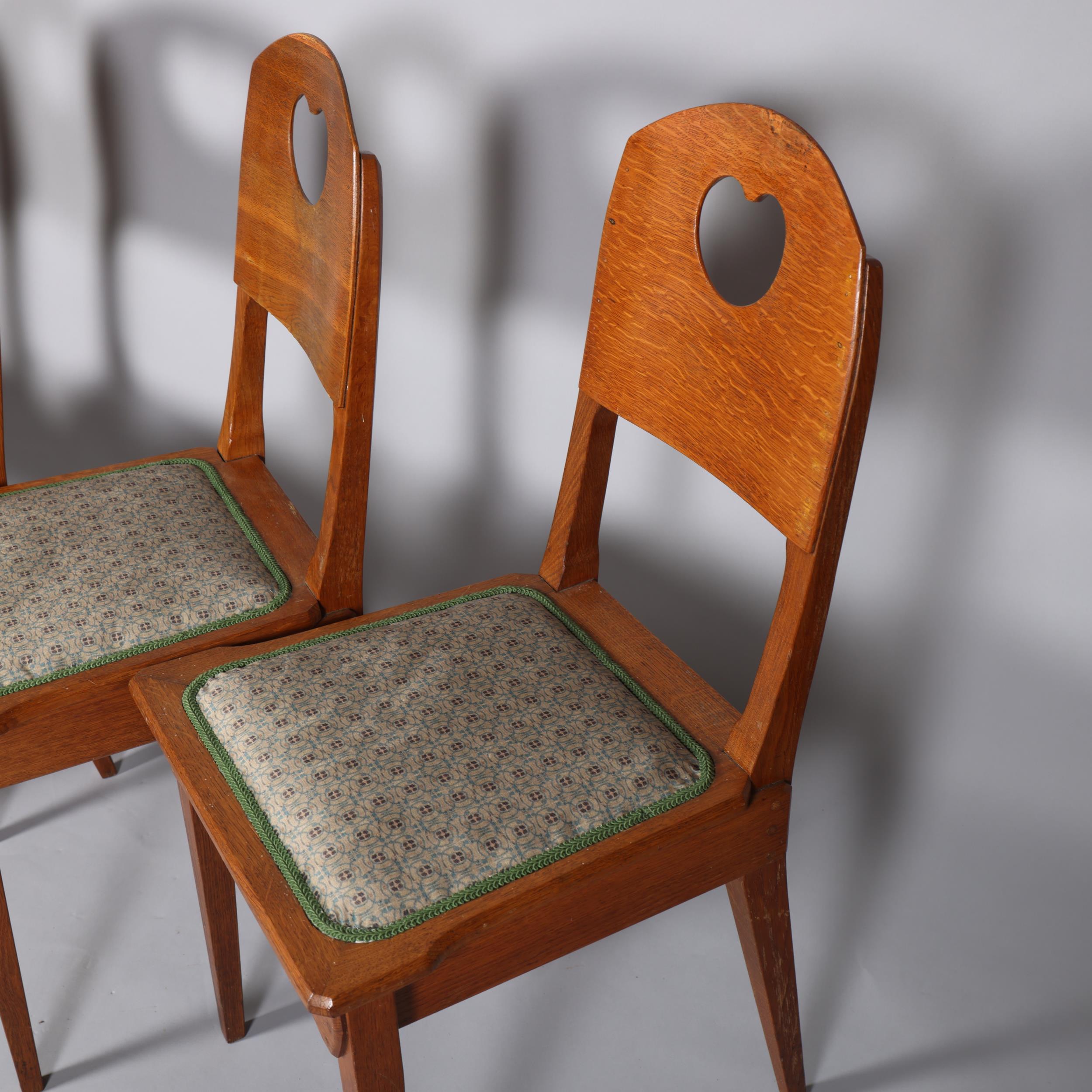 RICHARD RIEMERSCHMID (1868 - 1957), a set of 4 Arts and Crafts or Jugendstil chairs made by - Image 2 of 11