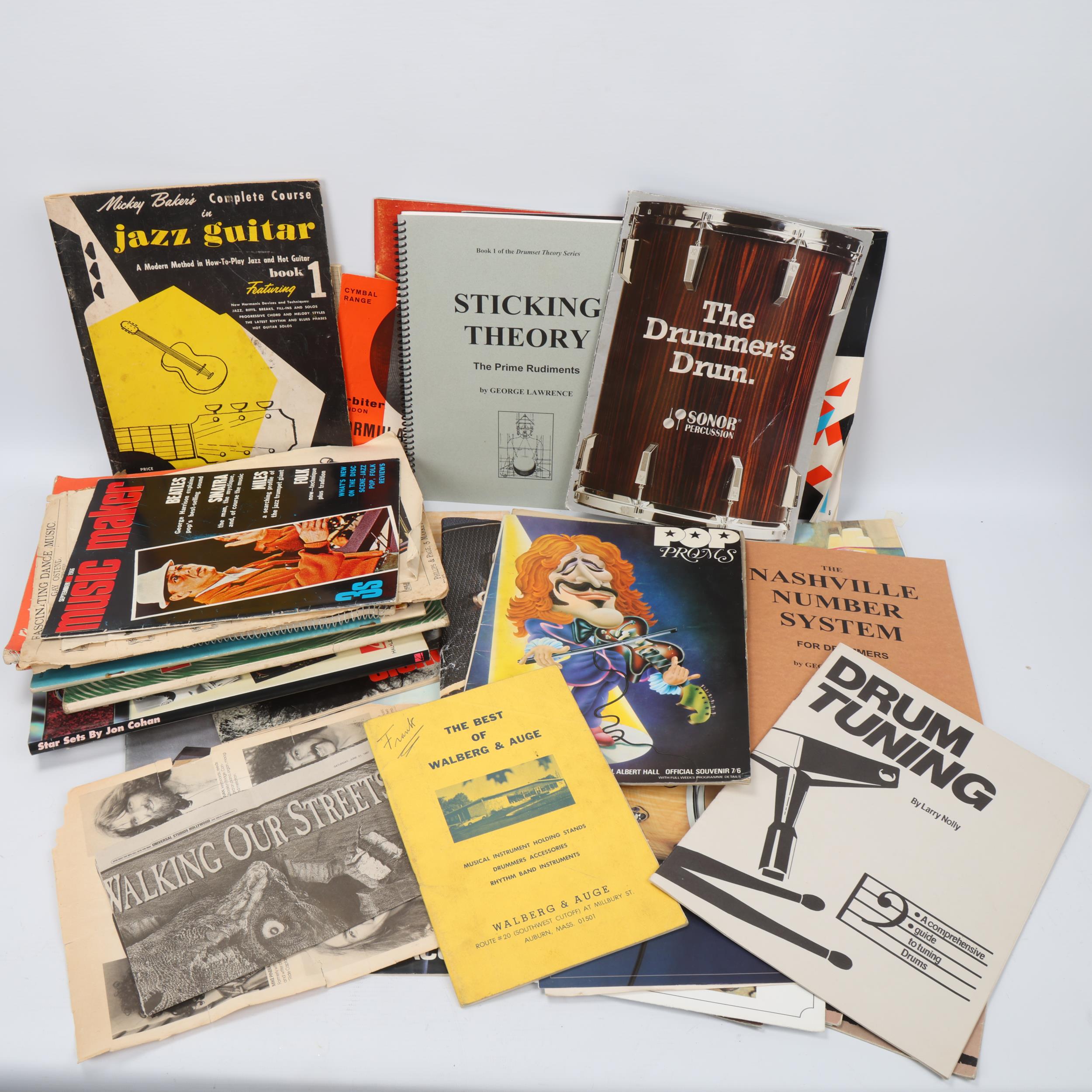 A Quantity of VINTAGE MAGAZINES & CATALOGUES Relating to Drumming and Jazz. - Image 2 of 3