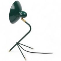 Di Classe, an Arles mid-century style desk lamp by DOMEI ENDO with adjustable shade, approx height
