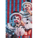 RON ENGLISH (born 1959), Clown Kids Smoking 2004, printed on Somerset textured acid free ultra white