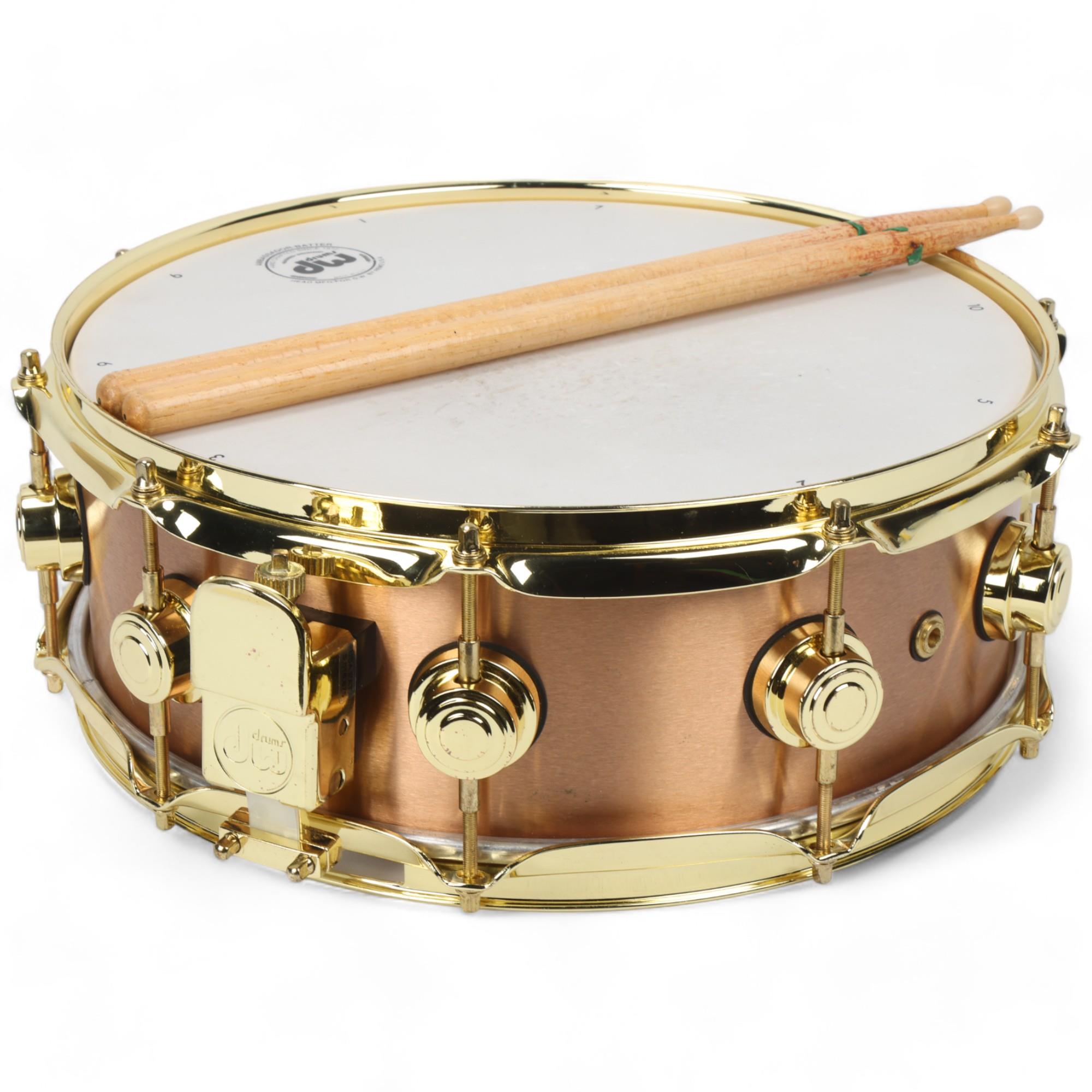A DW DRUMS Brass Snare owned by MITCH MITCHELL of the JIMI HENDRIX EXPERIENCE. A DW Drums (USA)