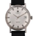 TISSOT - a stainless steel Seastar automatic calendar wristwatch, ref. 43520, silvered dial with