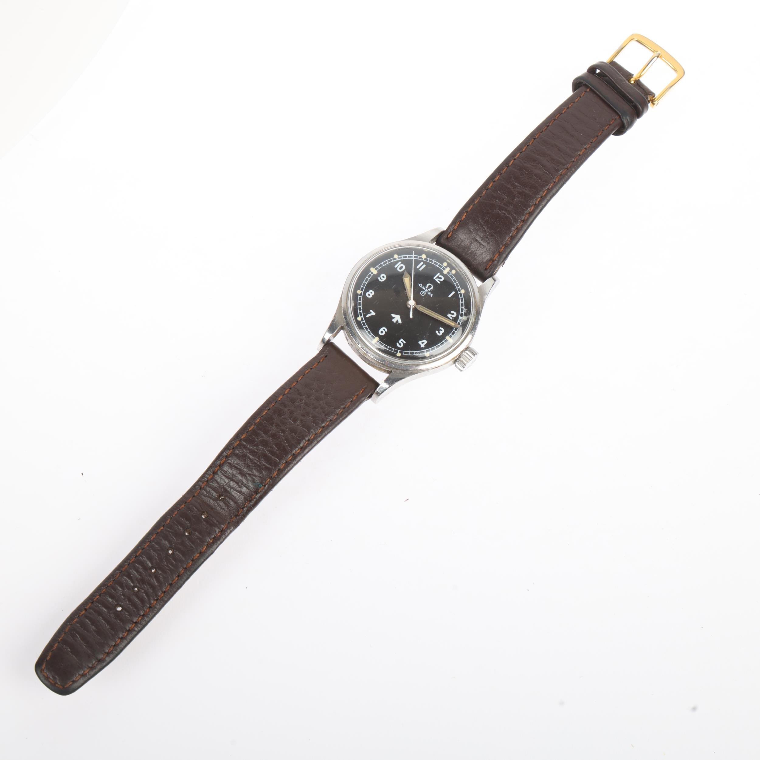 OMEGA - a stainless steel British military RAF pilot's mechanical wristwatch, ref. 2777-1 SC, - Image 2 of 5