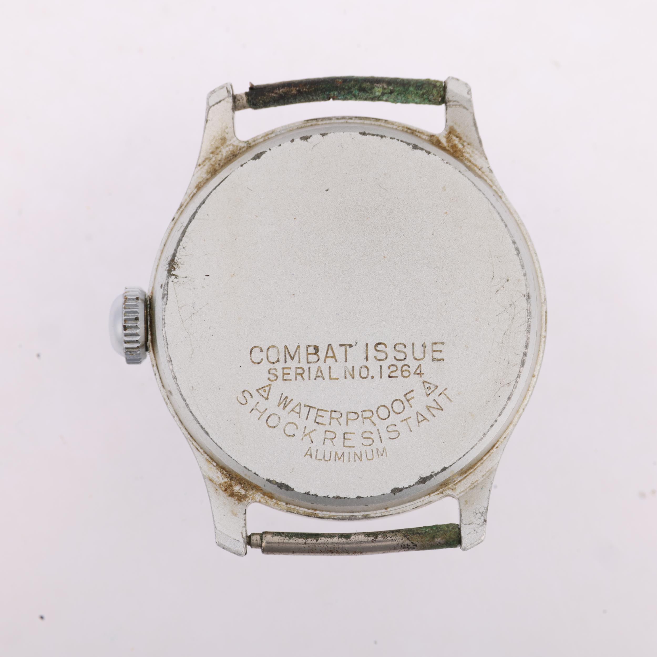 AIR FORCE - an aluminium Sovereign Combat Issue mechanical wristwatch, blue dial with white Arabic - Image 4 of 5