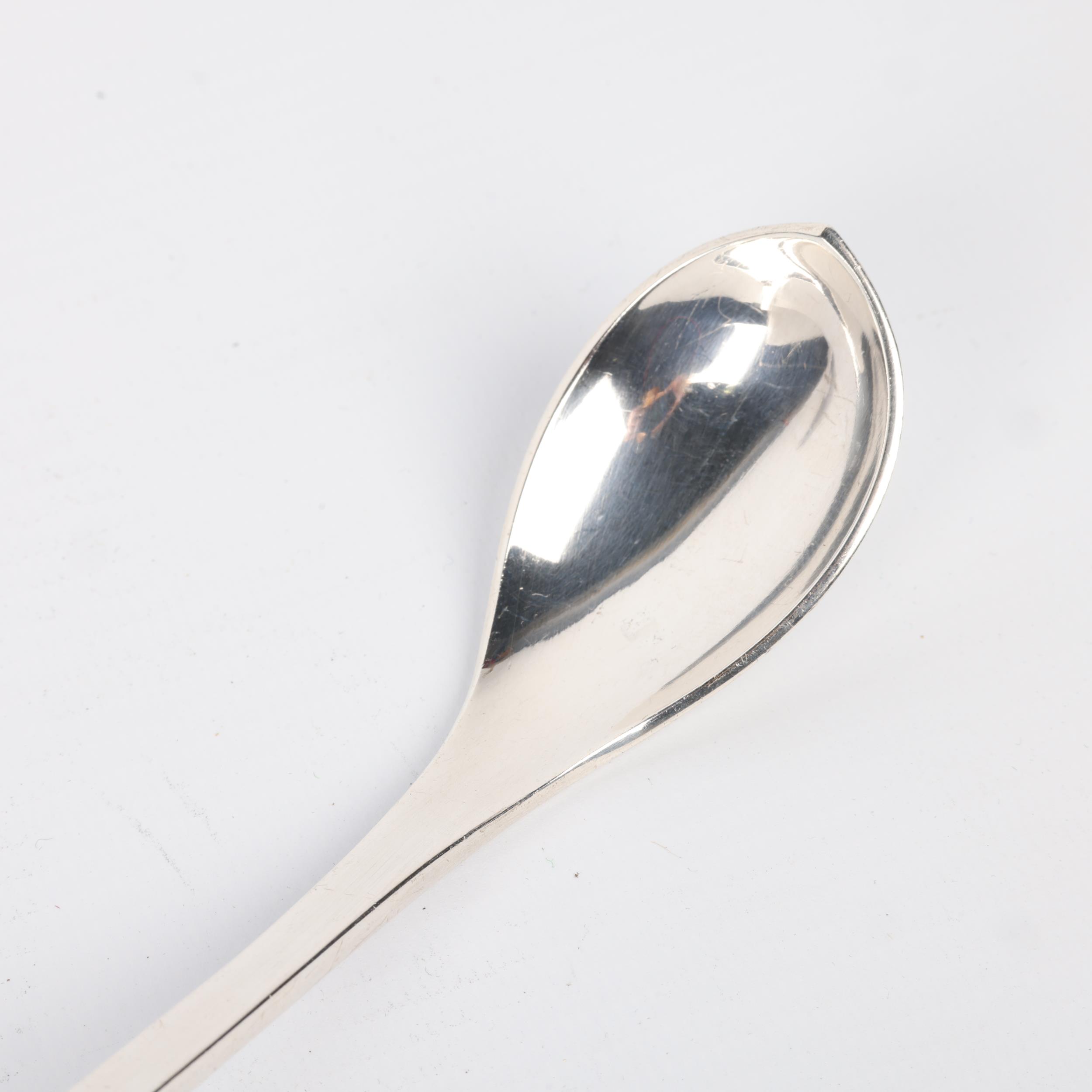 C ANTONSEN - a Danish modernist sterling silver preserve spoon, 15.5cm, 1oz Condition Report: No - Image 3 of 3