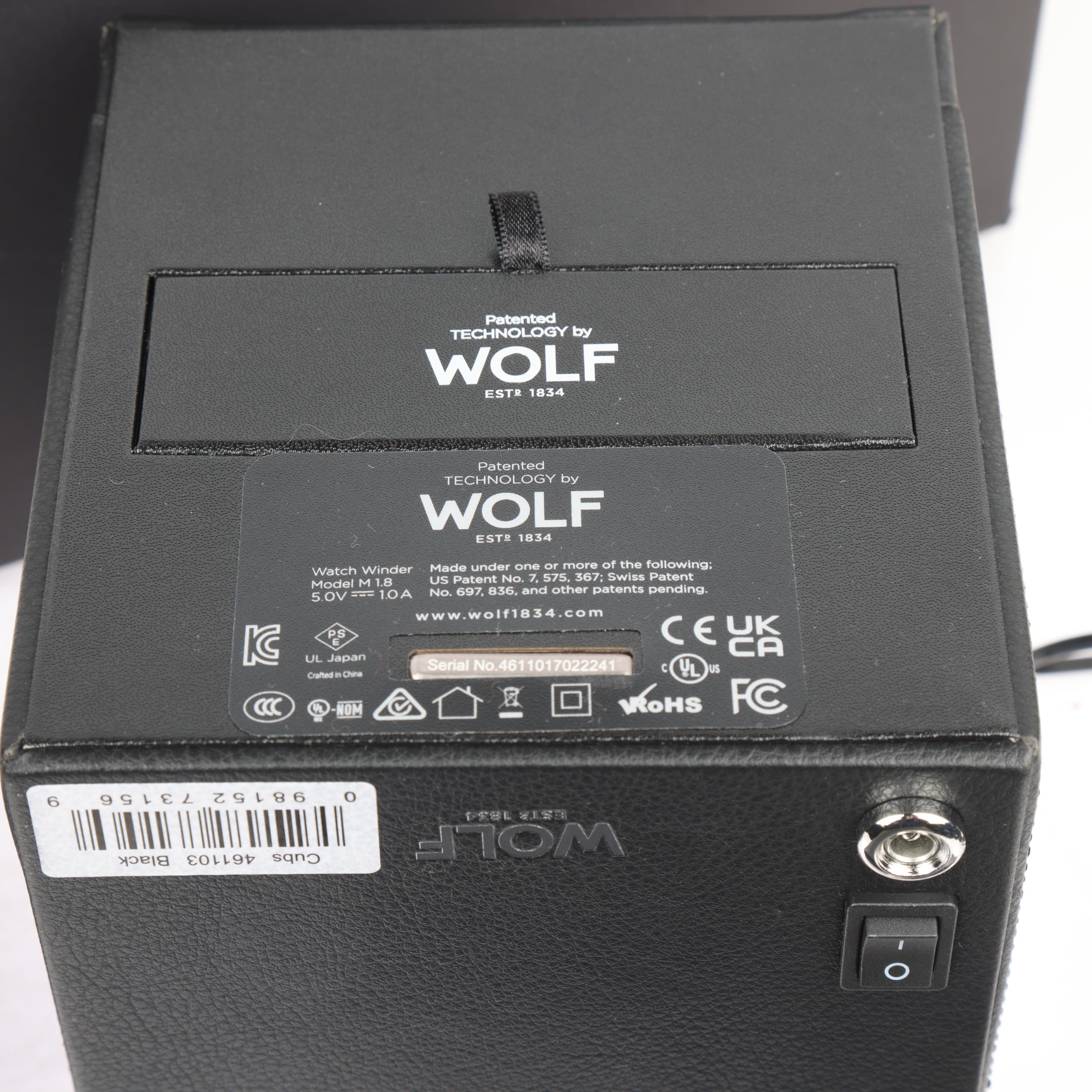 WOLF - a near new Cub Module 1.8 single watch winder, boxed with accessories and power lead (RRP £ - Image 5 of 5