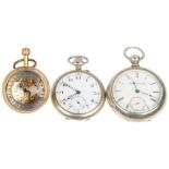 3 pocket watches, including Elgin (3) Condition Report: Lot sold as seen unless specific item(s)
