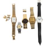 Various wristwatches, including Seiko quartz alarm chronograph, Accurist, Pulsar, etc Condition