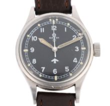 OMEGA - a stainless steel British military RAF pilot's mechanical wristwatch, ref. 2777-1 SC,