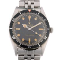 ROLEX - a Fine and Rare stainless steel Oyster Perpetual Turn-O-Graph 'Gilt Dial' automatic bracelet