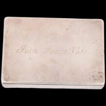 A Victorian novelty silver 'Trick' box, Thomas Johnson I, London 1878, rectangular form with press-
