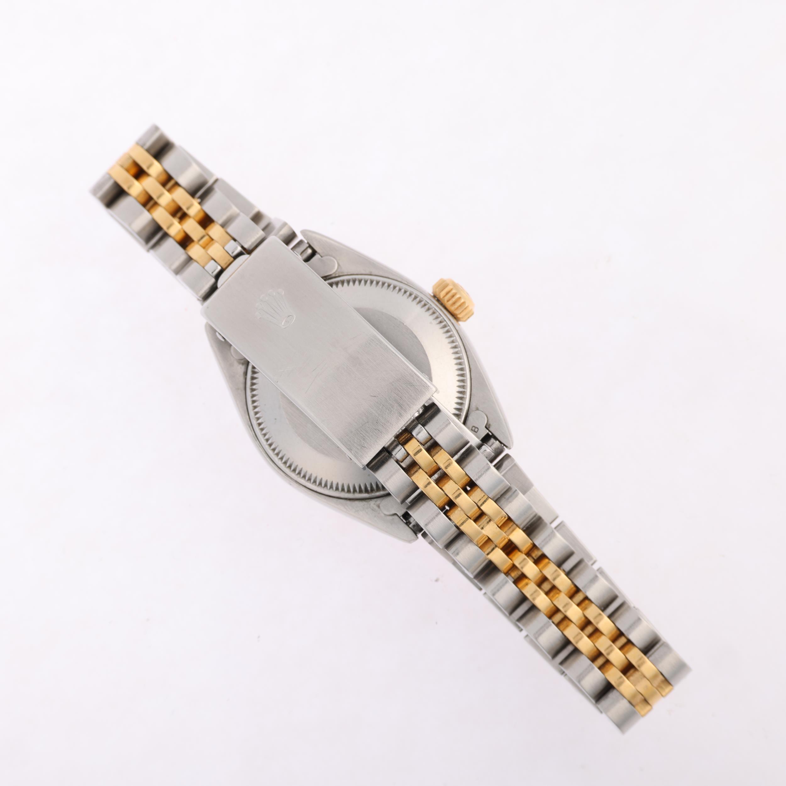 ROLEX - a lady's bi-metal Oyster Perpetual Date automatic calendar bracelet watch, ref. 69173, circa - Image 3 of 5