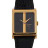 CHRISTIAN DIOR for WITTNAUER - a lady's Vintage gold plated stainless steel mechanical wristwatch,