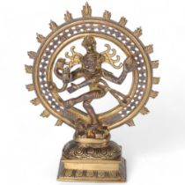 A bronze sculpture of the Hindu God Shiba Nataraja, H29cm