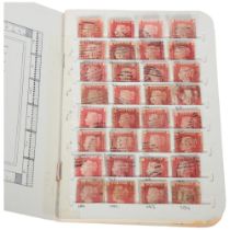 A small album of Queen Victoria Penny Red plates