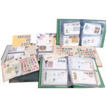 Various stamp stock book albums, UK and worldwide, First Day Covers, etc