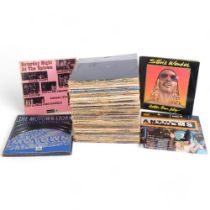 A quantity of vinyl LPs, soul funk and blues, including such artists as Bunny Wailer, Sam Cooke,