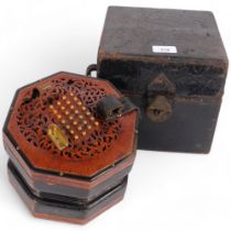 C. WHEATSTONE & CO - a Victorian concertina manufactured by The Wheatstone & Co of London, serial