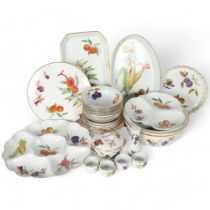 Royal Worcester Evesham pattern serving dishes, cereal bowls, fruit bowl, etc