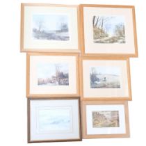 A box of prints, including J K Whitton limited editions