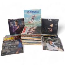 A quantity of vinyl LPs, various genres and artists, including Shakin' Stevens, Cliff Richard, Don