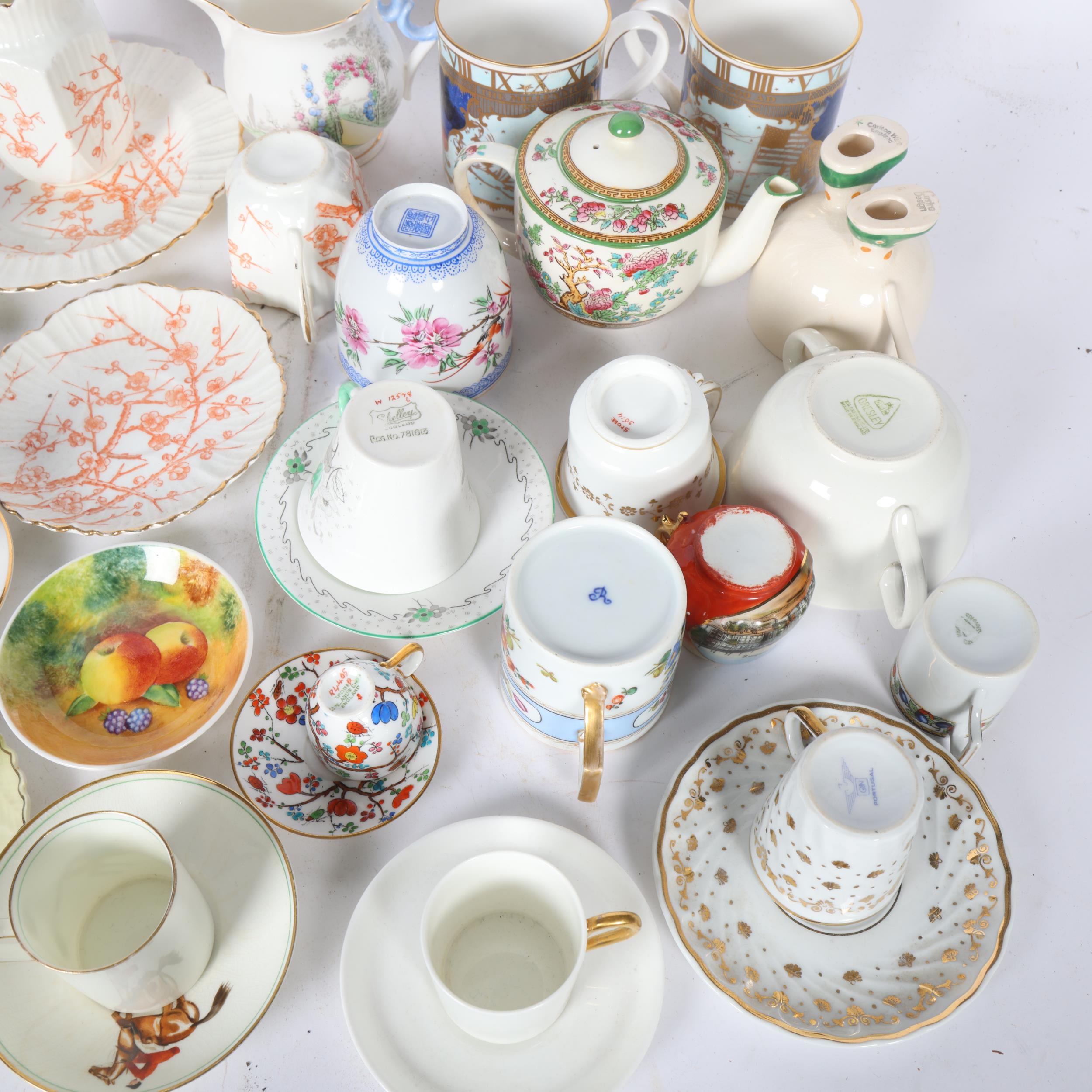 Rye dog, Carlton Ware cup, teapot, cabinet cups and saucers, etc - Image 2 of 2