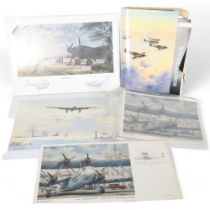 A collection of prints and ephemera associated with aviation artist Robert Taylor