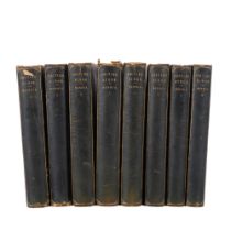 8 volumes of Morris "British Birds", illustrated with coloured engravings