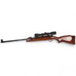 WEBLEY & SCOTT LTD - an Osprey .22 air rifle with a Bisley scope, L109cm, and soft carry case