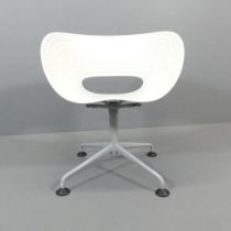 RON ARAD - A Vitra Tom Vac swivel chair with moulded maker's marks and label.