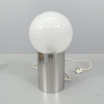 HARVEY GUZZINI - A contemporary table lamp on chrome base. Height 46cm.