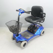 A Sterling Pearl mobility scooter, with charging cable. GWO.