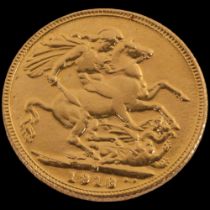 A George V 1918 full sovereign