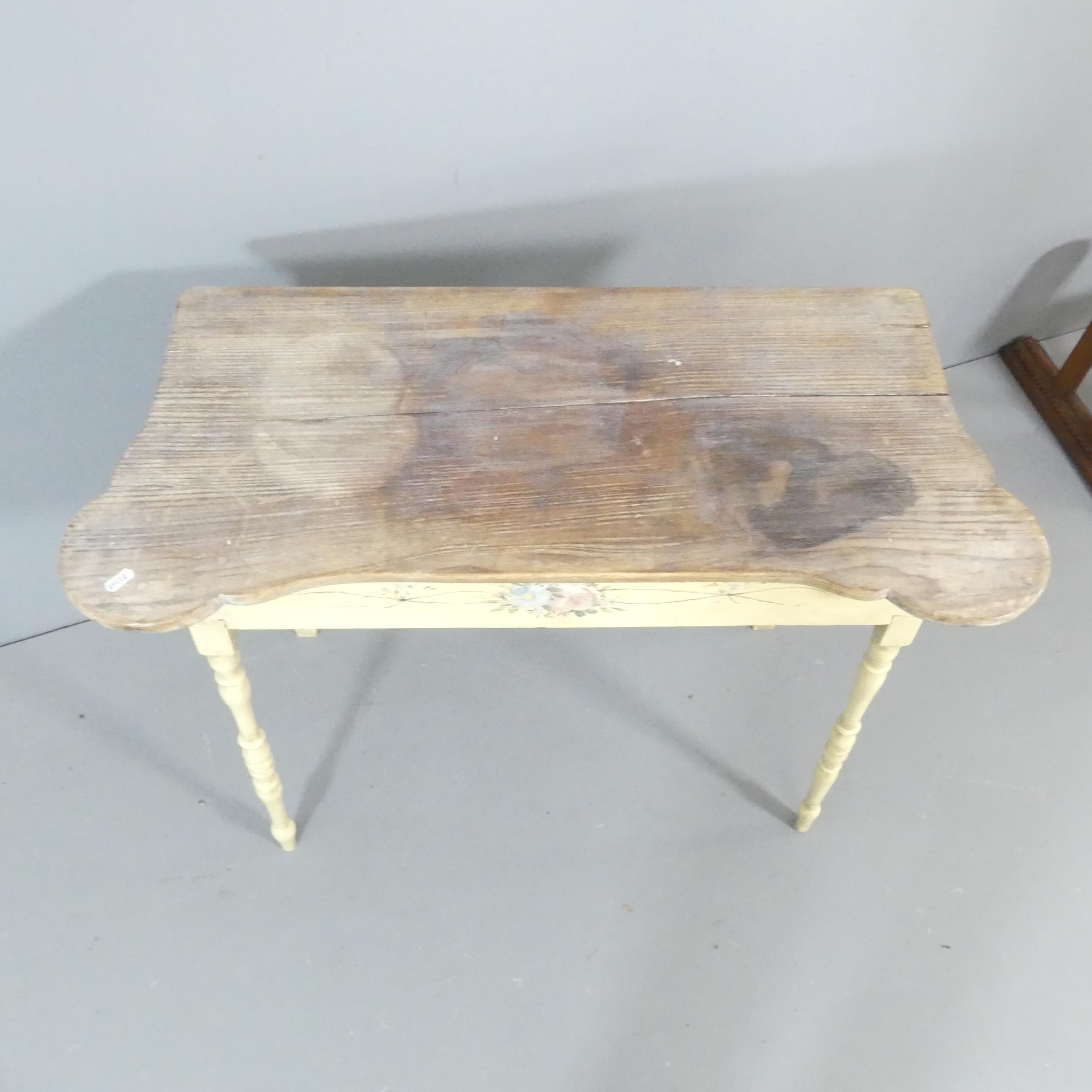 A painted pine console table. 86x75x39cm. - Image 2 of 2