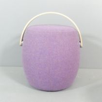 MATTIAS STENBERG FOR OFFECT - A contemporary Swedish Carry On stool, the upholstered body with