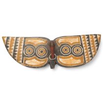African Tribal Bwa butterfly mask, Burkino Faso, width 69cm