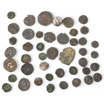 A collection of mixed Ancient coins, approx 40
