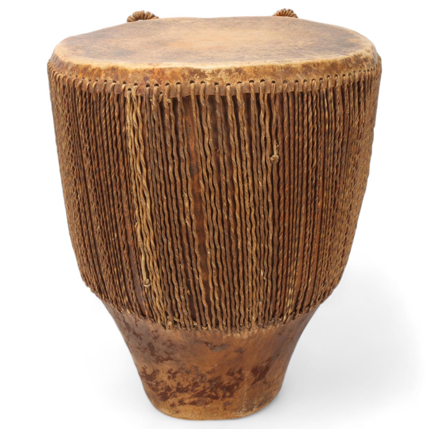 African Tribal drum, height 40cm