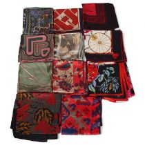 11 Vintage silk scarves