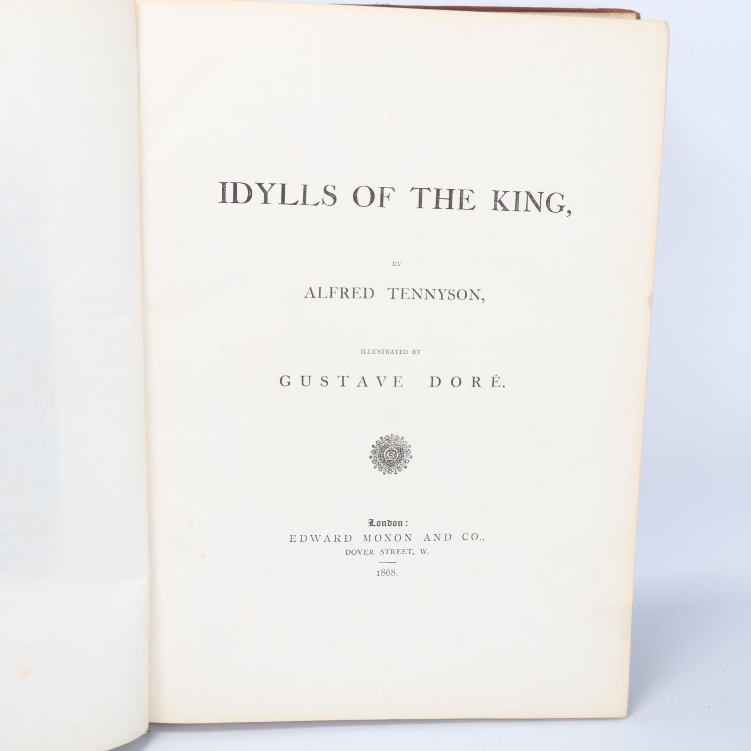 London by Gustave Dore, 1872, leather-bound, and Idylls of the King, by Alfred Tennyson, illustrated - Image 2 of 3