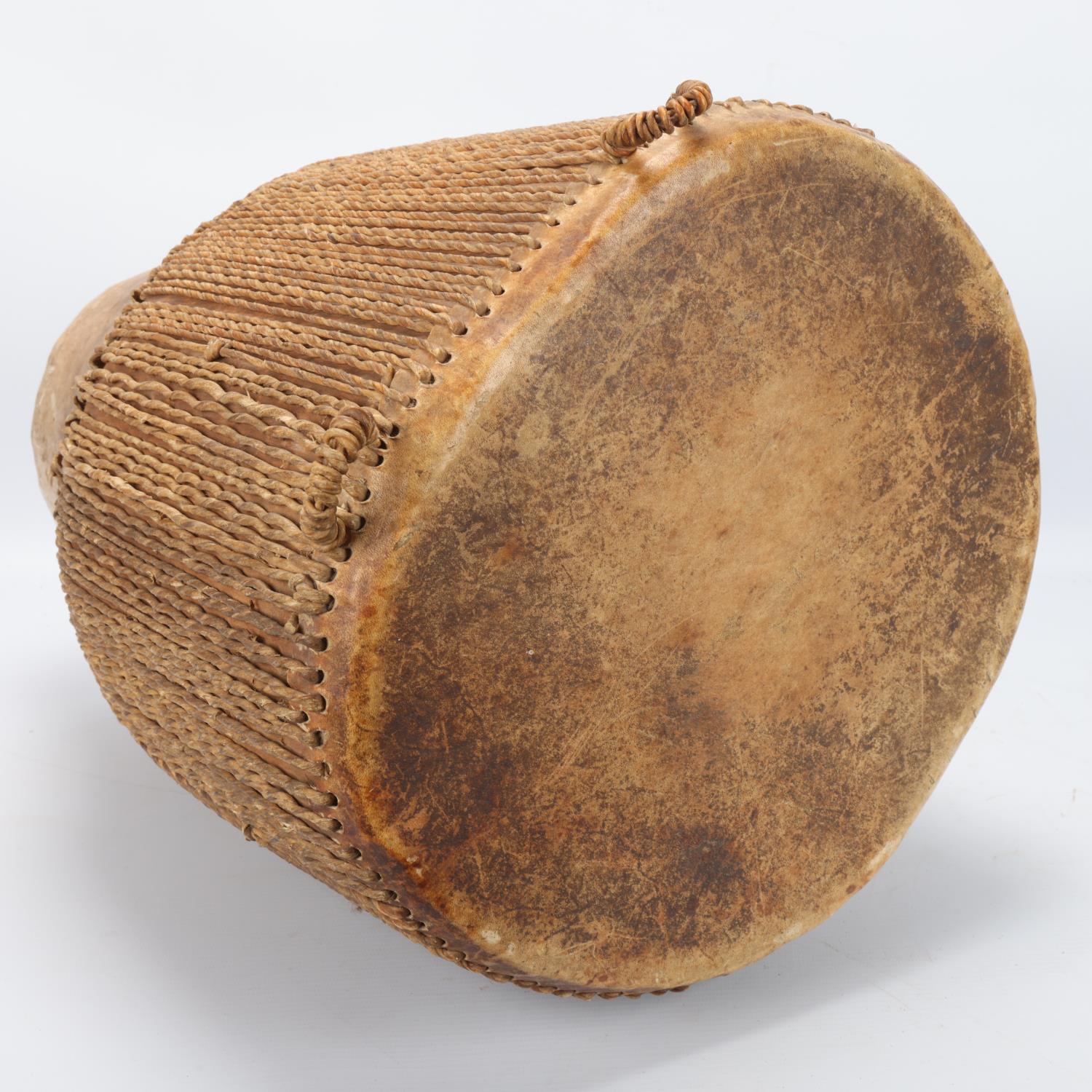 African Tribal drum, height 40cm - Image 3 of 3