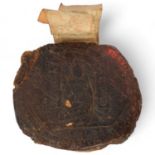 The Great Wax Seal of Queen Elizabeth I, relating to John Harrington, the Queen's God Son who fell