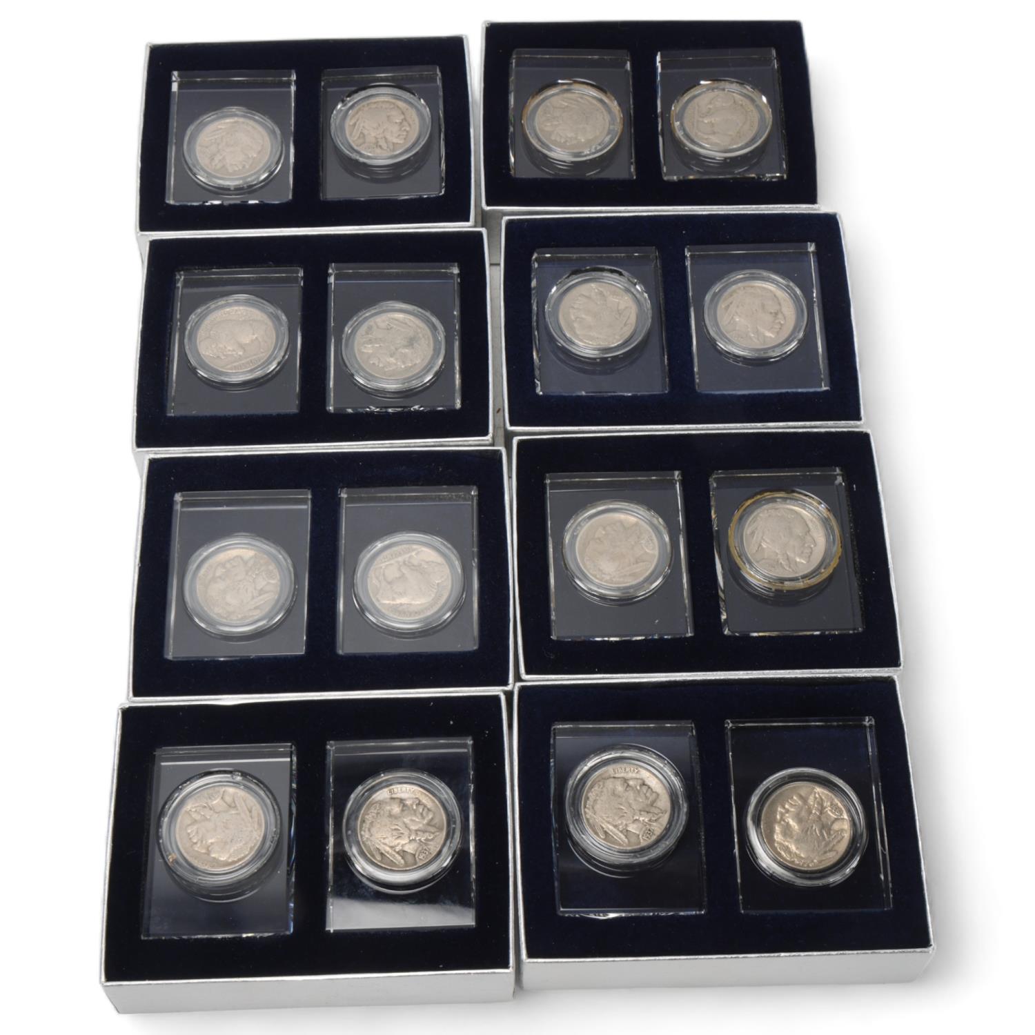 A group of American coins