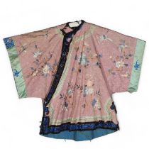 A Chinese silk embroidered court robe, A/F