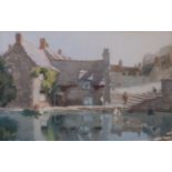 John Mace (1889 - 1952), the mill pond Swanage, watercolour, signed, 32cm x 50cm, framed Very slight