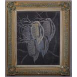 J Blundell, common sand flea, tempera on card, signed and dated 1961, 34cm x 27cm, framed Good