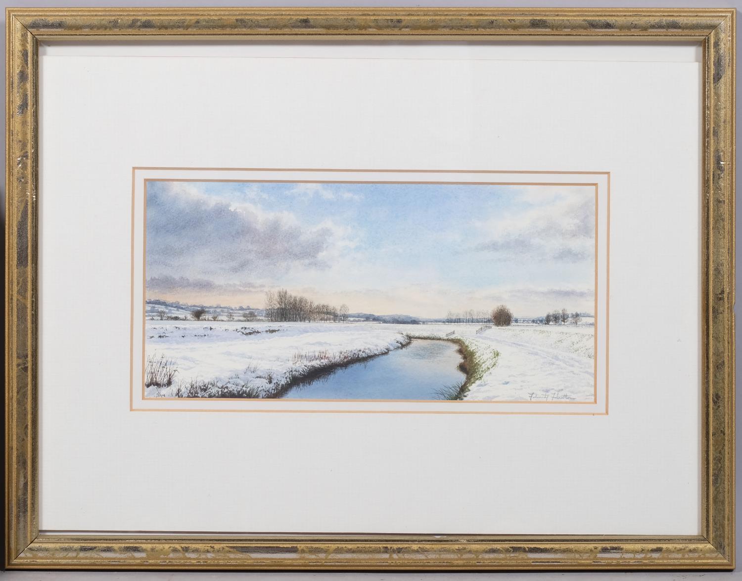 Felicity Flutter, 4 landscapes, largest 14cm x 21cm, framed (4) Good condition - Image 4 of 4