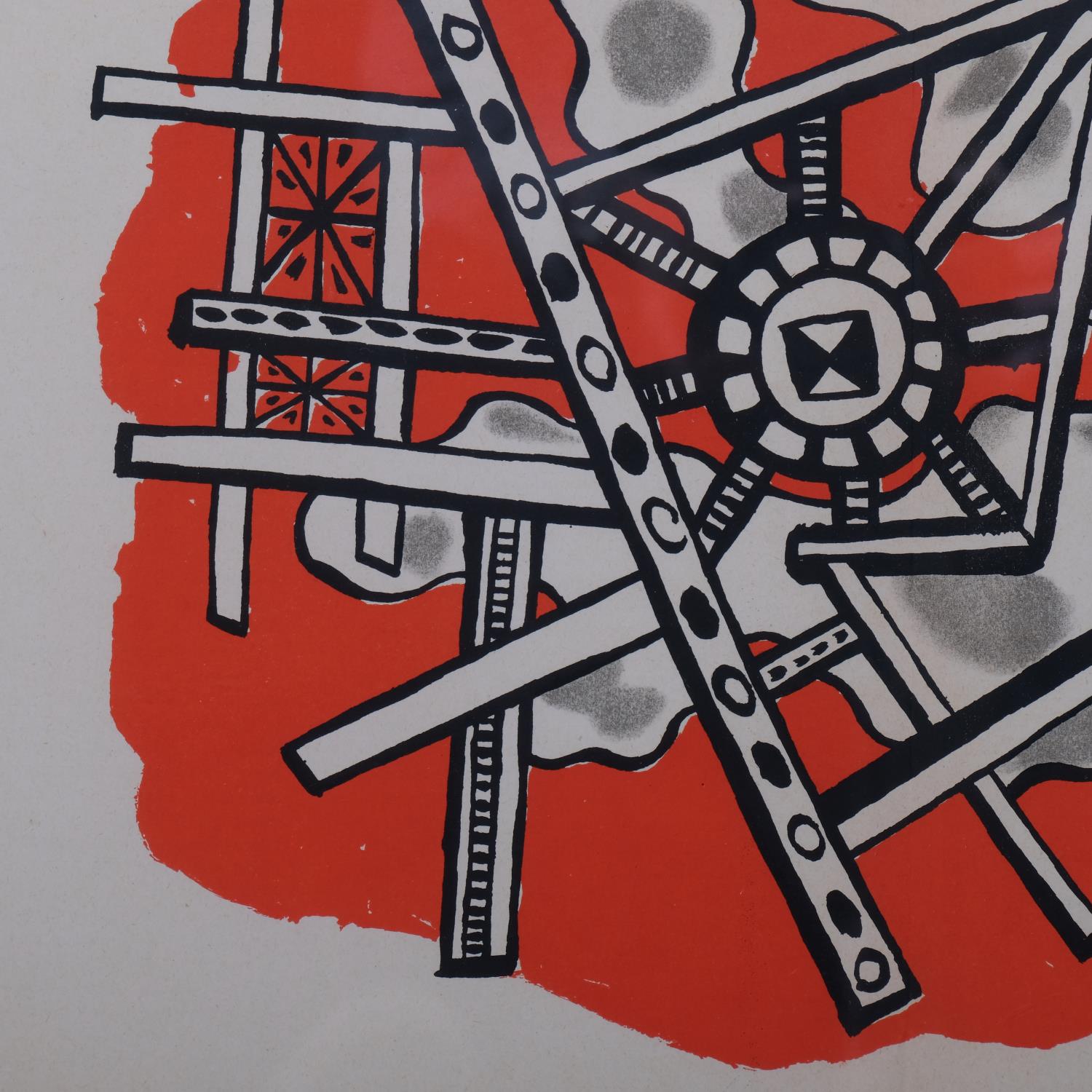 Fernand Leger, abstract composition, original lithograph, 1949, Galerie Maeght issue, sheet 38cm x - Image 3 of 4