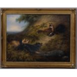 Manner of George Armfield, Terriers ratting, pair of 19th century oils on canvas, signed, 30cm x