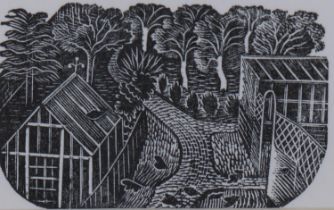 Eric Ravilious (1903-1942), wood engraving on archival paper, Illustration for The St Bride Notebook